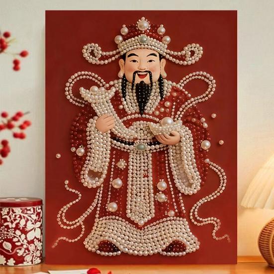 Китайский Год Лошади Набор для рисования жемчугом DIY 3D Настенное искусство к Китайскому Новому году Зодиак Лошадь Домашний набор для творчества Подарки на Праздник Весны для новичков и взрослых