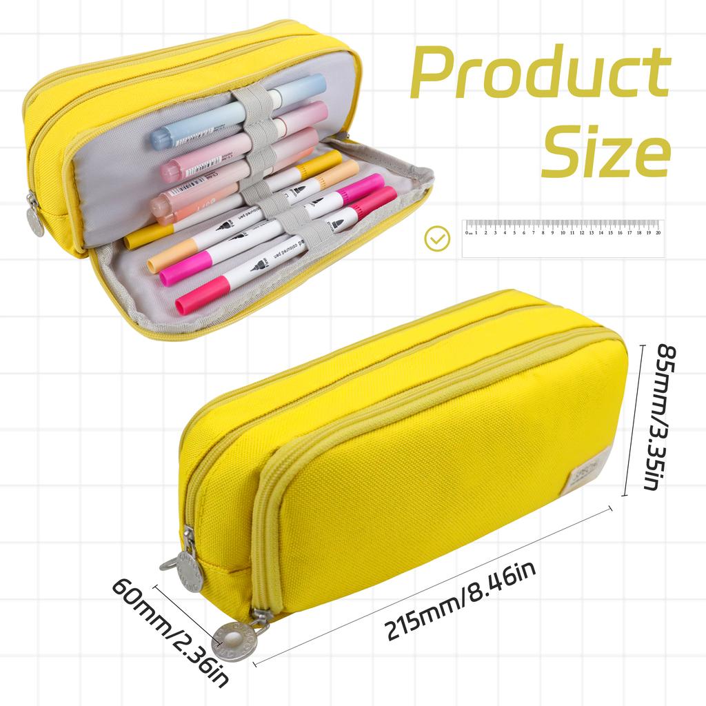 Kawaii Pencil Case Large Capacity Storage Bag Organizer Office Student Japanese Stationery School Supplies
