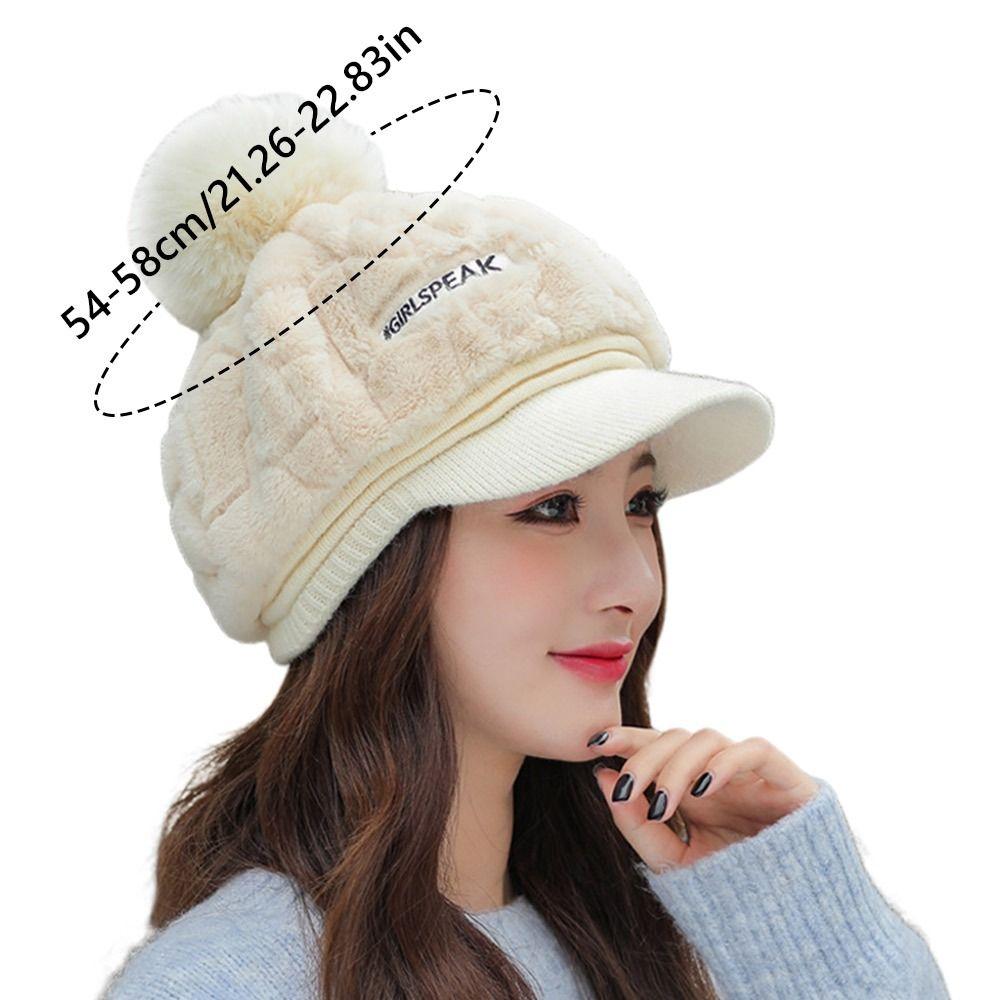 Thickened Winter Cap Windproof Ear Protection Hat New Beanies Bonnet  Women