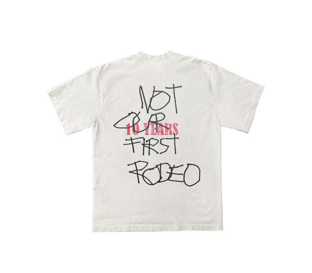 Унисекс футболка с круглым вырезом и английским принтом Travis Scott FW24