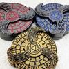 Metal 7-in-1 Fingertip Gyro DND Dice Polyhedron Dungeons & Dragons COC Running Group Board Game TRPG Cthulhu