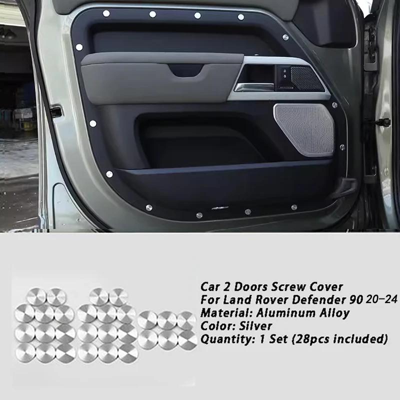 Vis de porte de voiture en alliage d'aluminium, couvercles décoratifs de Protection, garnitures, accessoires de voiture pour Land Rover Defender 110