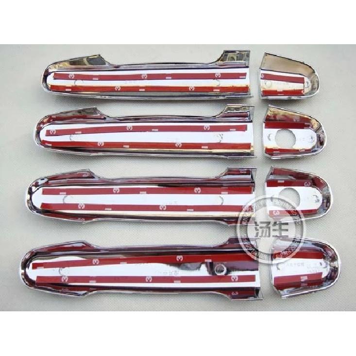 FUNDUOO для BYD F3 2007 2008 2009 2010 2011 2012 2013 ABS хромированные чехлы на дверные ручки автомобиля с 2 отверстиями для ключей автомобиля