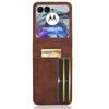 For Motorola Razr 50 5G/Razr 2024 5G Case Separable Design Card Slot Leather+PC Phone Cover