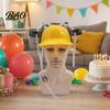 Party Headwear Drink Cap with Straw, Drinking Hat for Adults, Plastic Lazy Helmet, Hands-free Creative Beer Birthday Parties Festivals Home