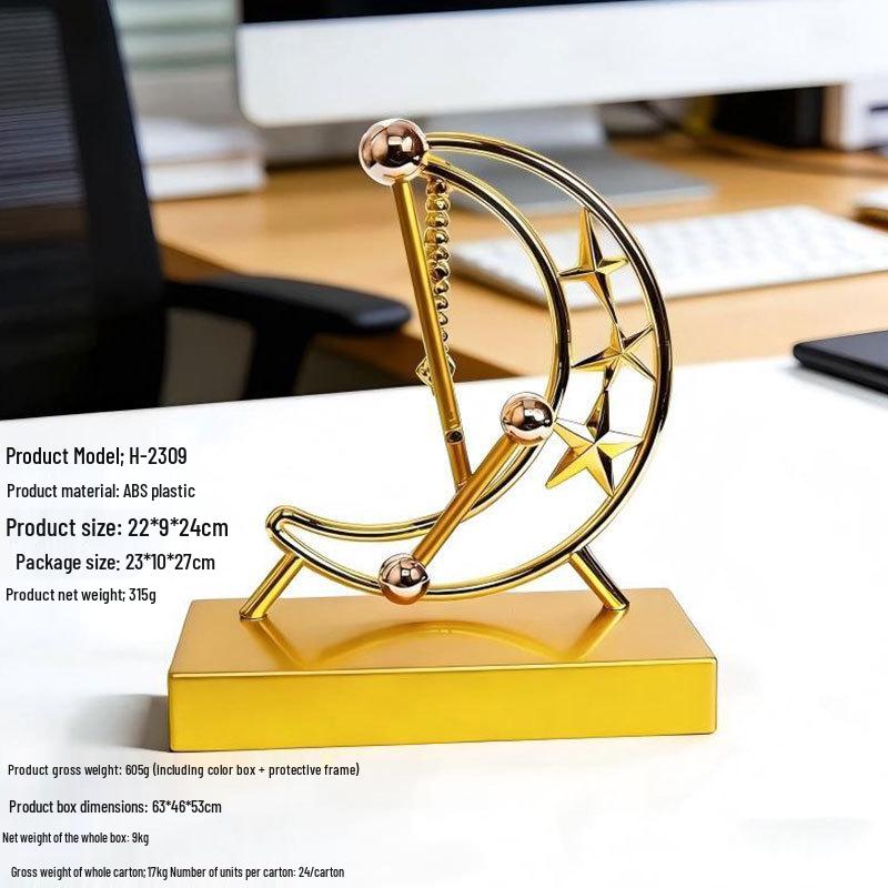 Небесный Хаотичный Орнамент: Вечный двигатель с левитирующими качелями для домашнего декора