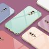 For Oppo Reno 5G Case Luxury Square Plating CPH1921 Phone Case ShockProof Silicone Back Cover Fundas