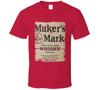 Виски Maker's Mark Бурбон Алкоголь Питье Подарок Поношенный Вид Футболка