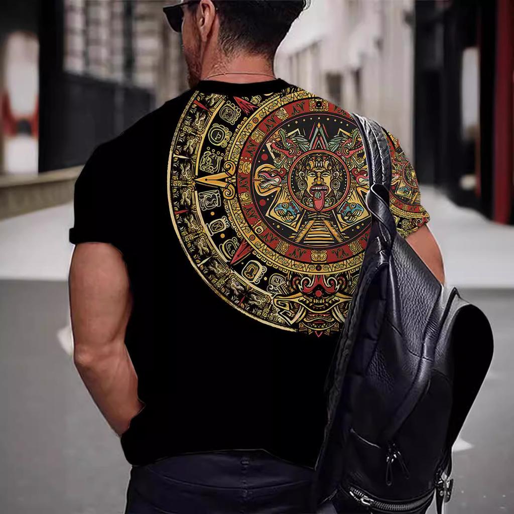 Летние мужские футболки с 3D принтом тигра и дракона, модные повседневные спортивная одежда с круглым вырезом и короткими рукавами, уличная одежда, топы большого размера