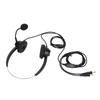 Phone Headset Dual 3.5mm Plug Binaural Adjustable Volume Wired Customer Service Headphone with Mic for PC Business