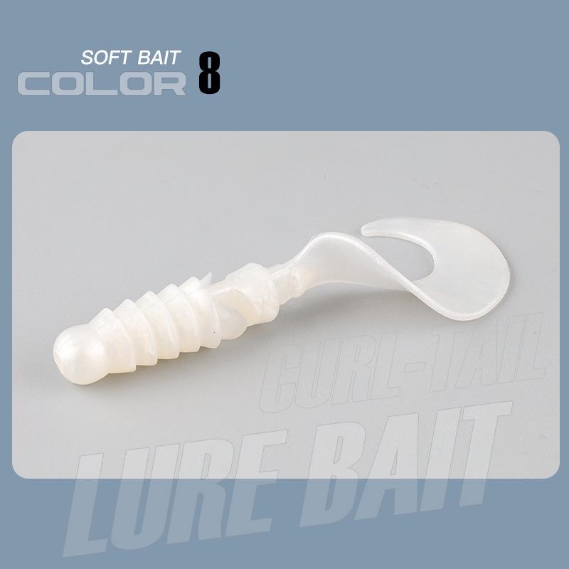 Большая волна, кудрявый хвост, мягкая приманка для окуня и мандаринки