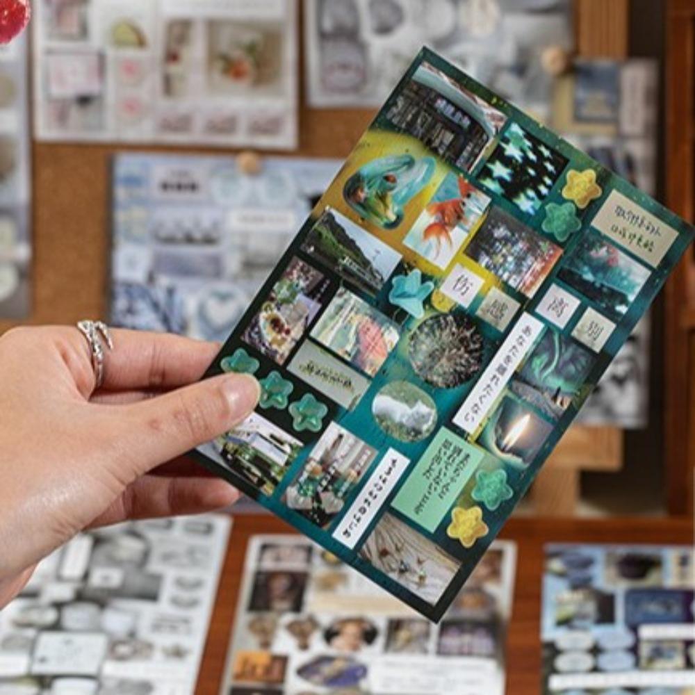 20 шт. декоративные наклейки MINKYS книга ретро ноутбук фотокарточка наклейка книга школьные канцелярские принадлежности