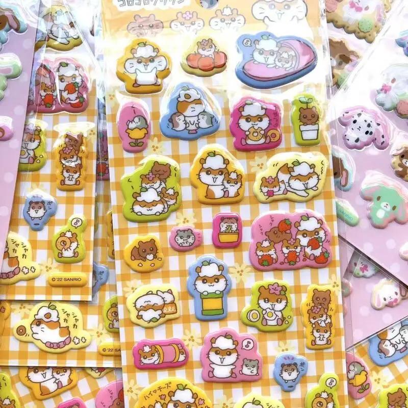 Новые Sanrio Usahana Sugarbunnies 3D Стикеры-пузыри Игрушка Декоративные наклейки для дневника девочки Чехол для телефона DIY Украшение для камеры Игрушка Подарок