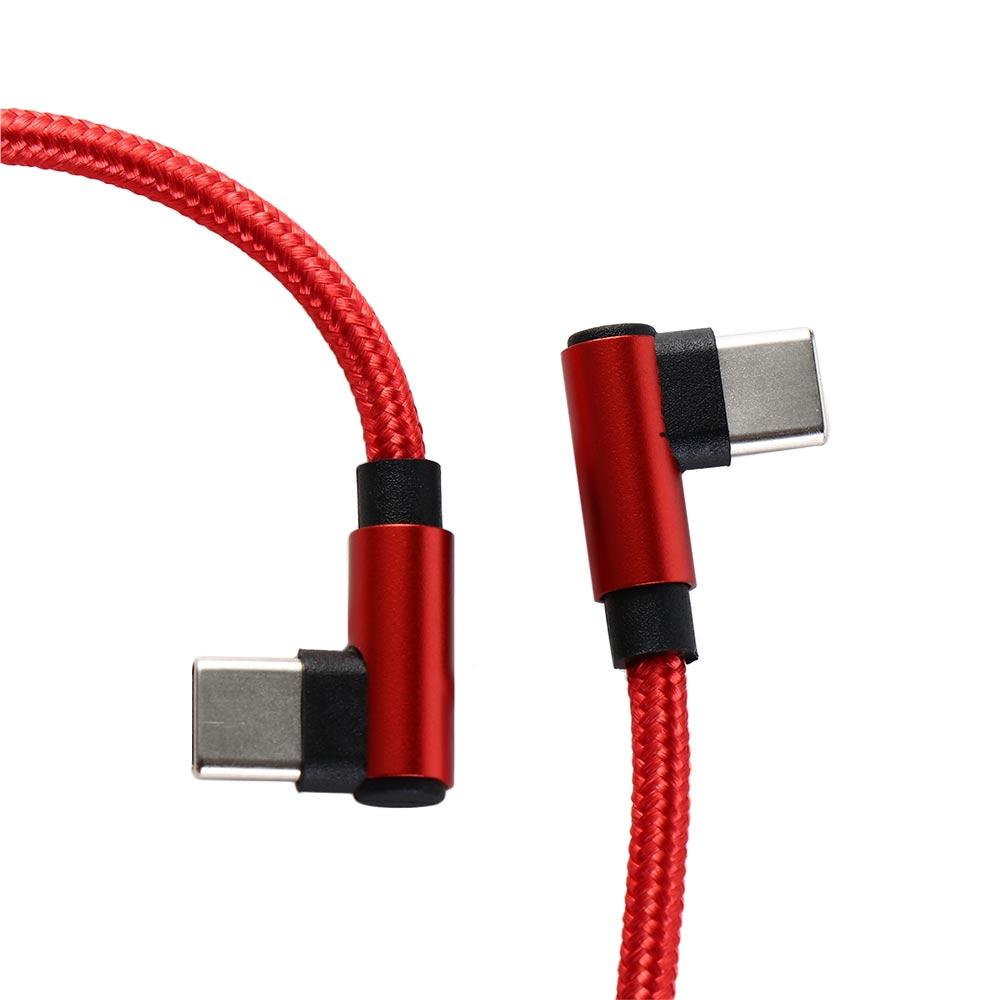 3A 90 градусов кабель для быстрой зарядки данных Двойной коленчатый USB Type C на USB C Кабель для быстрой зарядки Кабель типа C Провод для зарядки Кабель для передачи данных