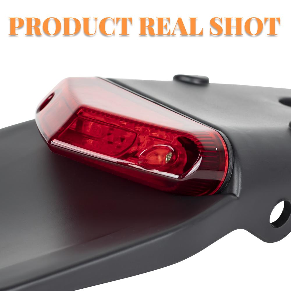 Motorcycle Tail Light For Enduro Off-Road Bike For Kawasaki Honda brake Lamp Motorcycles Rear Fender License Plate Bracket
