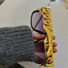 Non-polarized Luxury Gold Chain Leg Sunglasses for Men Women's Vintage Large Frame Sun Glasses  Brand Shades Women Eyeglasses