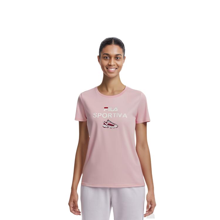 Fila Базовый слой футболка с коротким рукавом женские топы розовые F11W028158F-PK