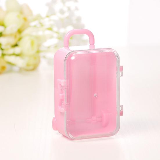 Мини-подвижной дорожный чемодан в форме коробки для конфет, свадебные сувениры, подарок на вечеринку