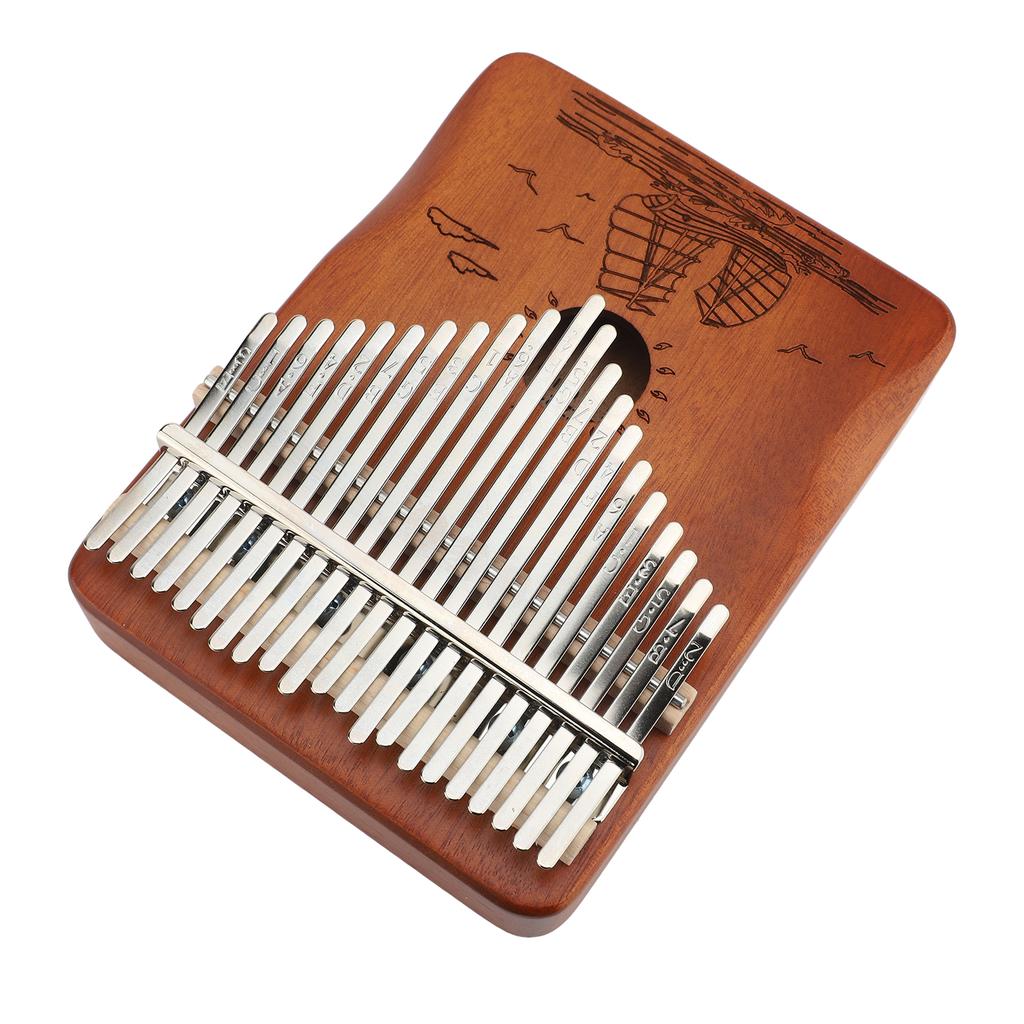 Kalimba 21 Keys Portable Small Thumb Piano Mahogany Metal Instrument Kit for Adults Kids Beginners