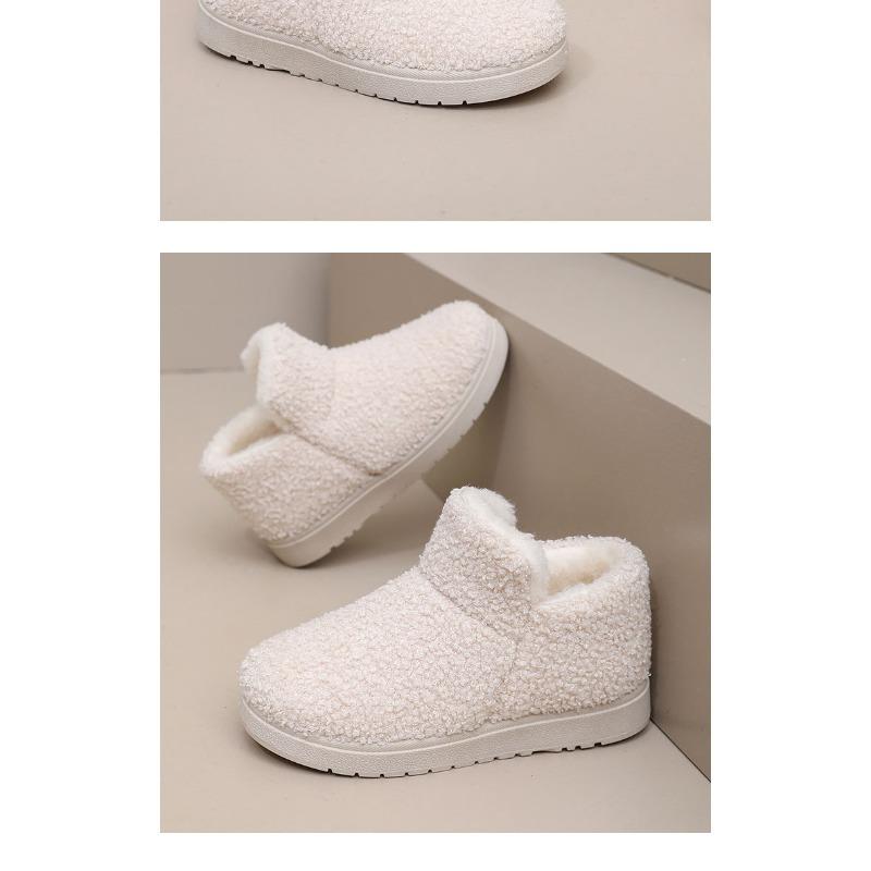 2025 Winter New Arrival Women's Cotton Slippers Home Warmth  Slip-Resistant Fleece-Lined Thickened Mom Snow Boots