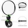 1 пара велосипедных зеркал заднего вида, более широкий обзор, вращающийся на 360 градусов универсальный велосипедный руль, зеркала заднего вида, аксессуары