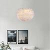 Feather Ceiling White Pendant Light Shade Modern Chandelier Lampshade Floor Lamp