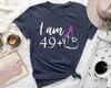 I Am 49 Plus Middle Finger 50th Birthday T Shirt Long Or Short Sleeves