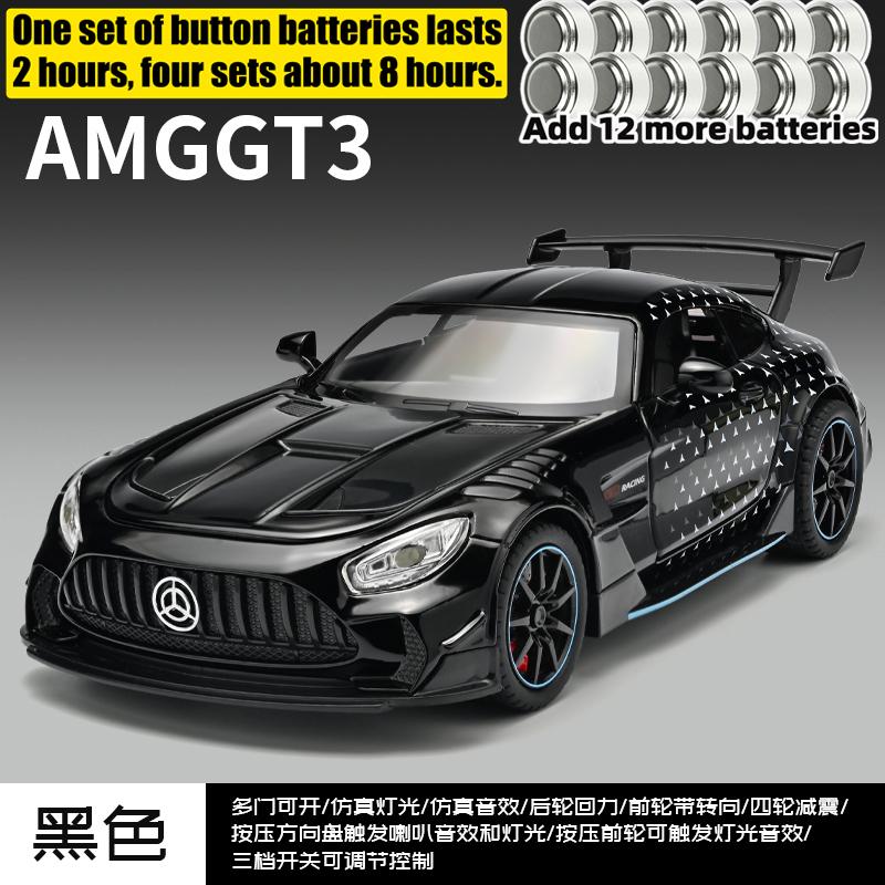 1:22 Mercedes Benz AMG GT3 Автомобиль для кольцевых гонок на выносливость Металлический литой модель автомобиля Симулятор Транспортное средство Домашние модные украшения