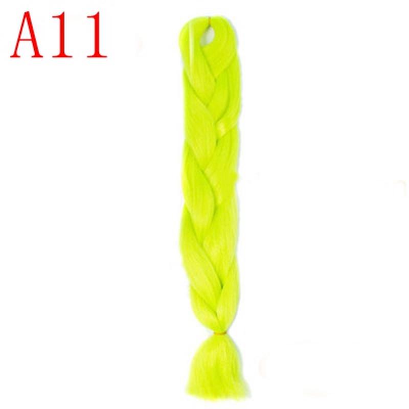 Синтетические плетеные волосы Ombre, 88 цветов, доступные наращивания волос крючком, прически с большой косой