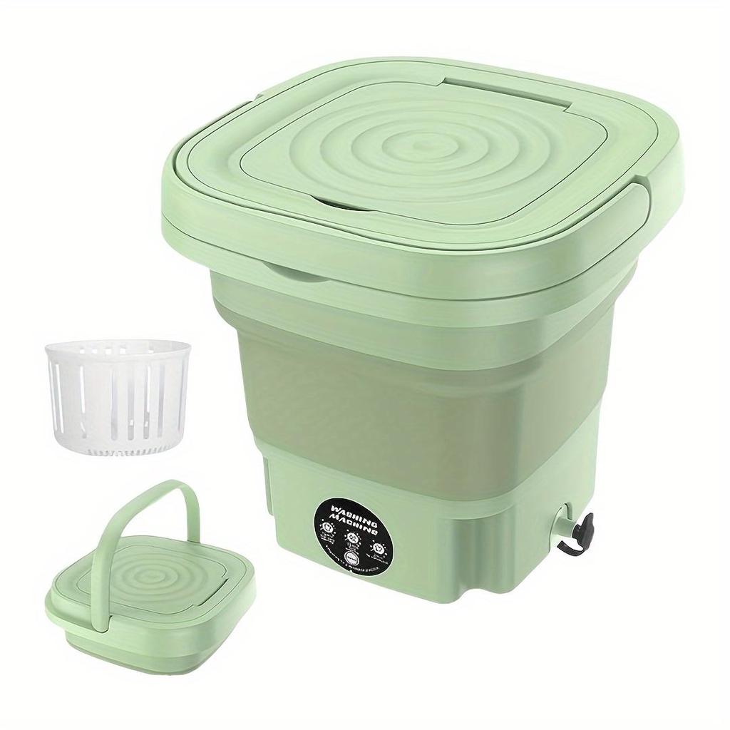 Portable Washing Machine, Mini Washing Machine, 8L, Wash And Dry Dual Purpose (2 In 1), Upgraded Large Capacity, Foldable Washing Machine