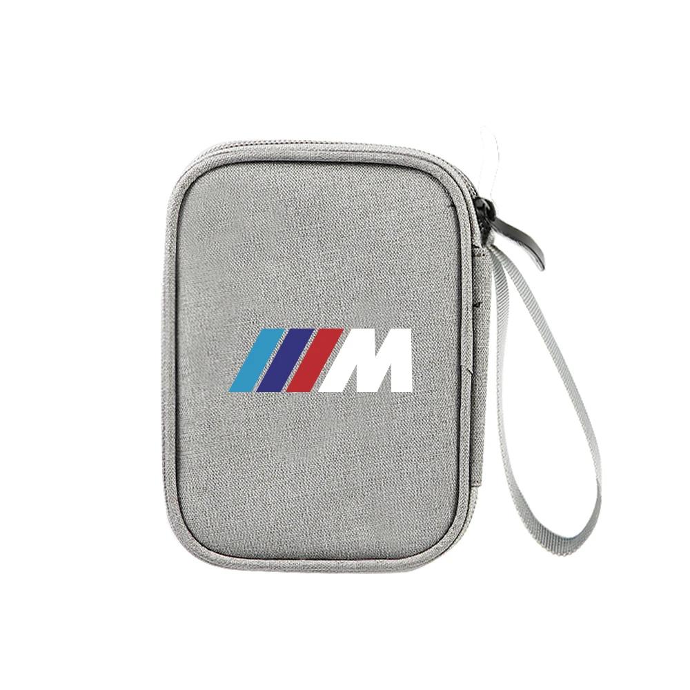 BAGH3 Car Sticker Car Organizer Portable Key Case Earphone Storage Bags For BMW M Performance M5 320 325 E28 E30 E34 E36 E39 E46 X5 X