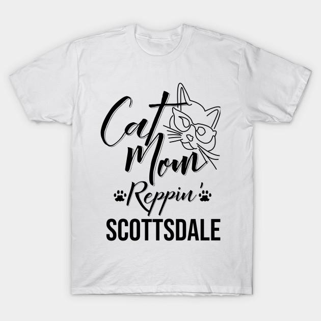 T Shirt Women Cat Mom Reppin Scottsdale Harajuku Print Kawaii Tshirt Summer Short Sleeve Female T-Shirt Top Tee