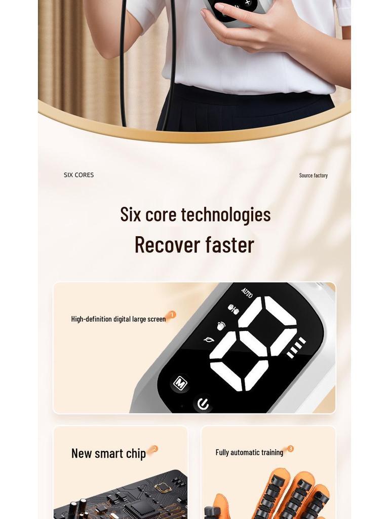 Intelligent Stroke Rehab Gloves for Elderly: Five-Finger Mirror Training