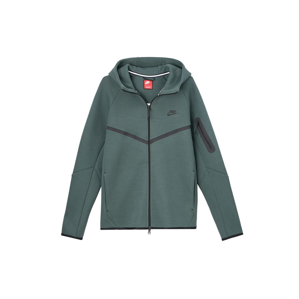 Nike Технологичная Удобная Толстовка с Капюшоном и Длинным Рукавом Мужские Куртки Зеленый Черный HV0950338