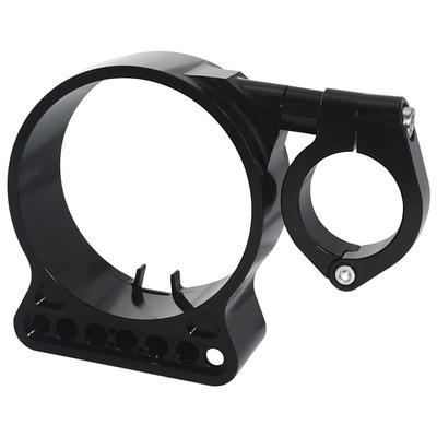WOWTK Боковой кронштейн для переноса спидометра для Harley Sportster XL 883 1200 1995-2014 с 39-мм трубой вилки, черный