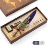 Retro Dip Pen British Student Dip Metal Fountain Pen Birthday Gift Set Machinery Feather Pen