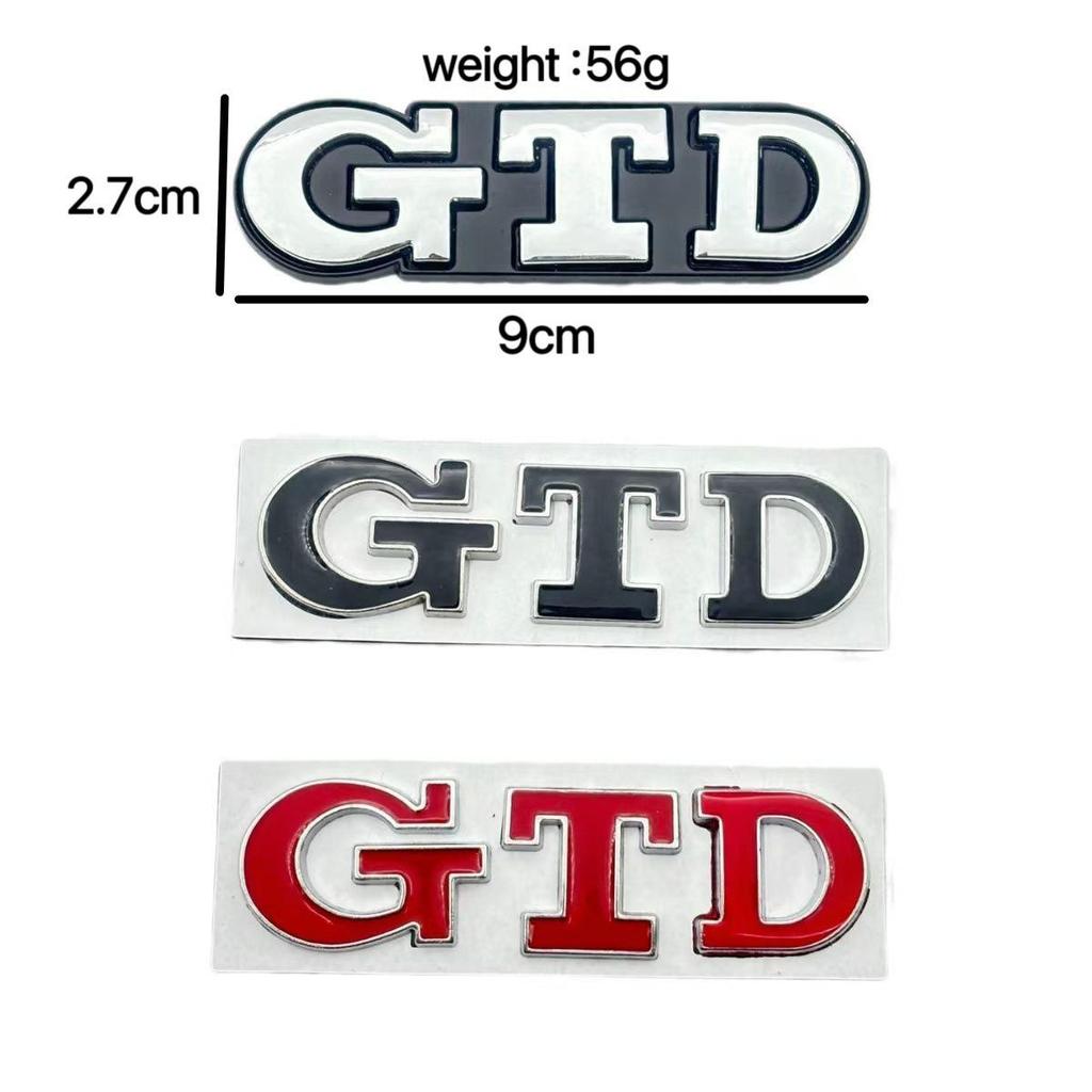 Volkswagen GTD Front Grille Emblem - Car Modification Badge