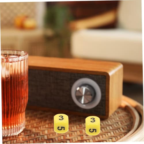 Sewroro 12pcs Number Dice Props Board Game Accessories Number Dice Math Learning