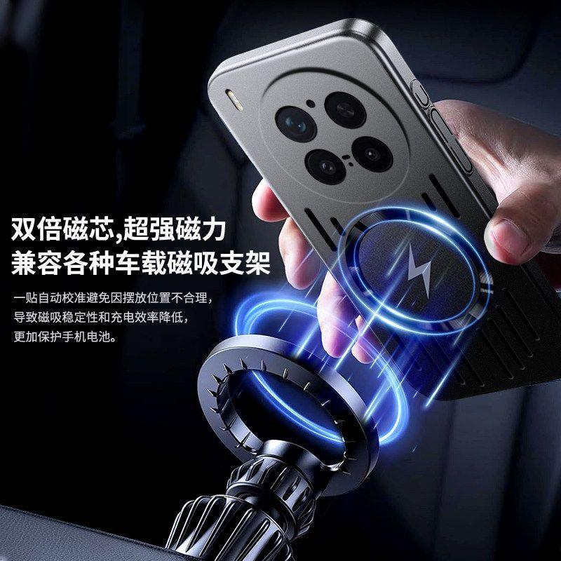 Case For vivo X300 iQOO 15 13 12 Pro Matte Magnetic Phone Case Summer Hollow Heat Dissipation Shockproof Cover
