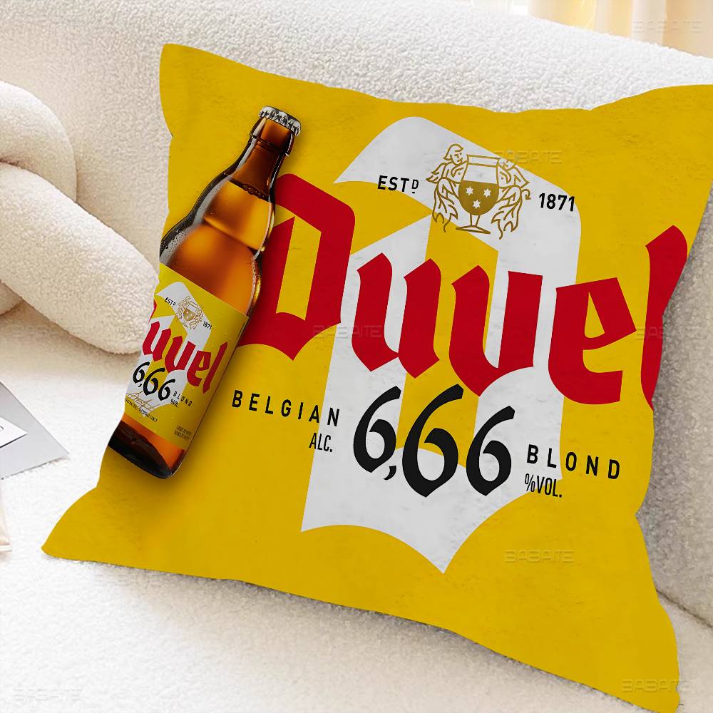 Duvel Beer Pillow Cushion Cover Pillowcase Living Room Sofa Home Decor