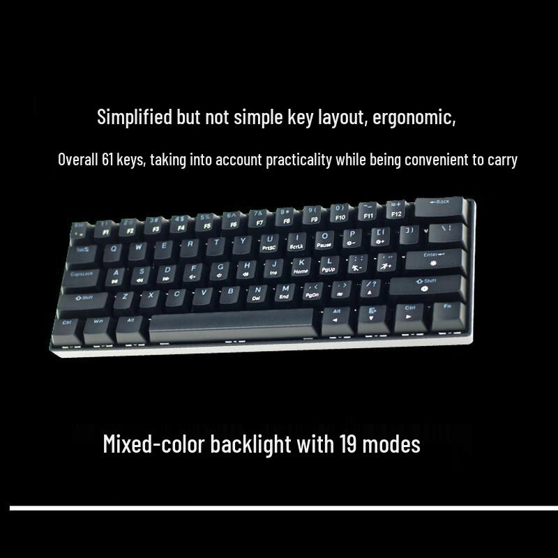 Bamu Bear GJC-JX0001 Wired 61-Key Mechanical Keyboard