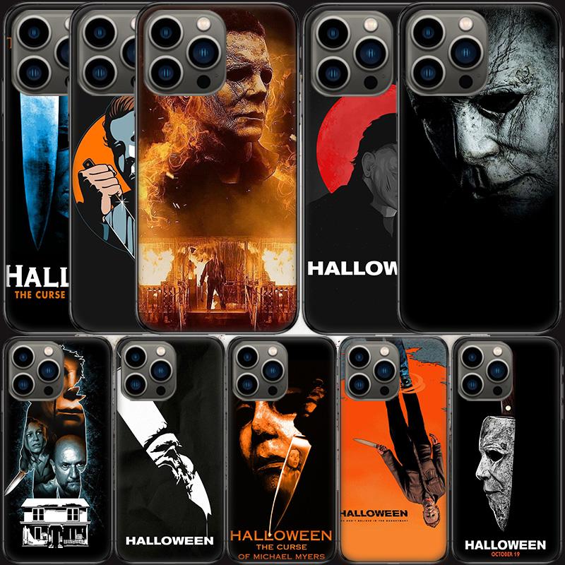 Halloween The Curse Of Michael Myers Horror Movie Phone Case For Apple Iphone 16 15 Plus Soft 13 12 Mini Cover 11 14 Pro Max Cap