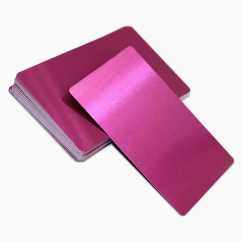 50 шт. Заготовки для лазерной гравировки Алюминиевый лист Визитная карточка для лазерной гравировки Многоцелевые Подарочные карты для DIY