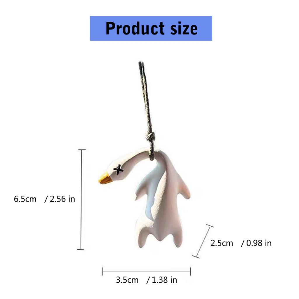 10 шт. Меняющие цвет на солнце украшения в виде жареной утки, креативное подвесное украшение для зеркала автомобиля для использования в помещении и на улице