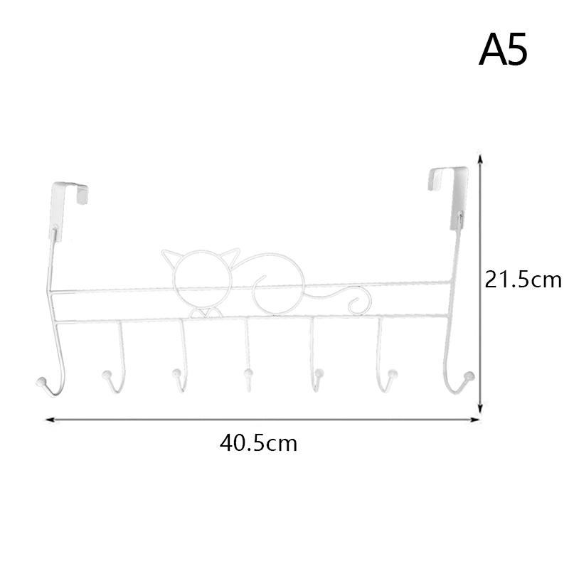 Door Behind Hook Storage Wall Hanging Clothes Hanger Hook Punch-Free Hanger Bedroom Organizer Storage Accessories