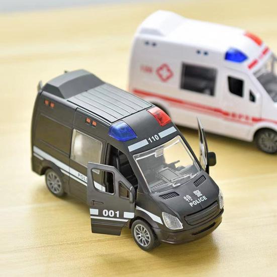 100:1 реалистичная игрушечная машинка ABS Inertia без заусенцев, модель мини-машины скорой помощи
