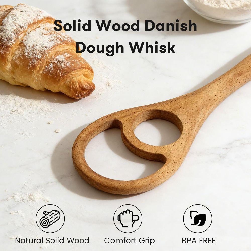 12.6 inch Danish Dough Whisk Large Size Baking Whisk New Mixing Tool for Pizza Pastry