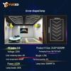 RGB Honeycomb LED Hexagonal Garage Light 110V - Wide Voltage for Car Wash and Workstation