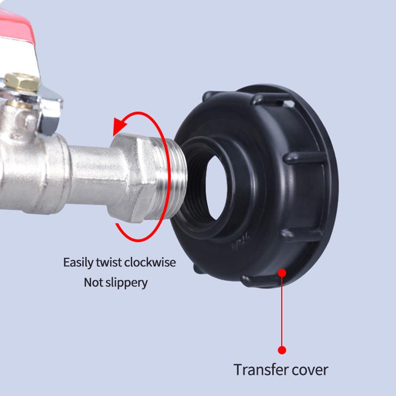 Соединитель для крана бака IBC S60, резьба 1/2 дюйма, 3/4 дюйма, переходник для соединения воды, садовый домашний клапан, фитинг, сменные аксессуары для крана