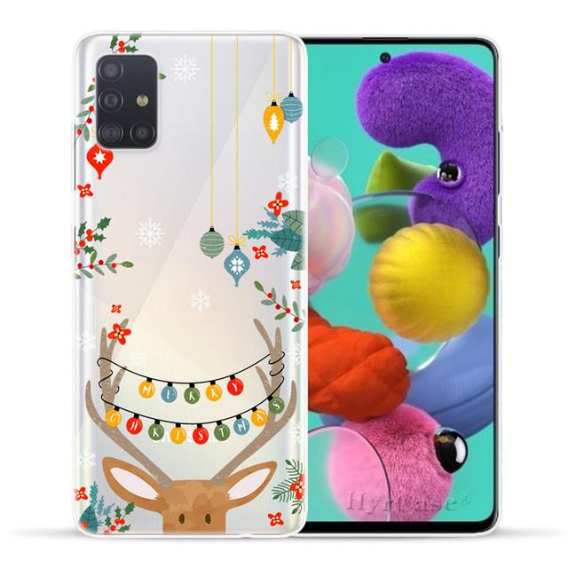 Силиконовый чехол «Лось с Рождеством» для Samsung S22 S21 Ultra S20 Fe Plus A53 A73 A52 A72 A51 A71 A22 A12 A32 A50 A33 A13, чехол